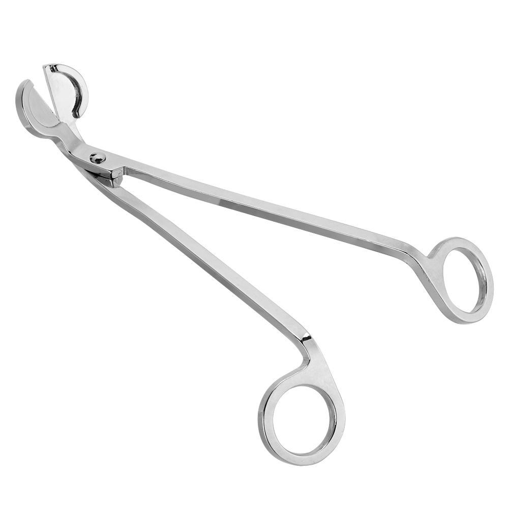 1Pcs Fashion Plating Stainless Steel Candle Heart Clip Wick Trimmer Scissors Tool(sliver)