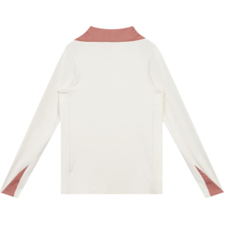 Jordan Fargeblokk Bokstav Slim Fit Høy Hals Langermet T-skjorte Herre Topper Beige FQ2625-111