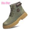 FashionAll-match Man Cotton Platform Shoes Leather Outdoor Snow Botas 2024 New Men's Winter Boots Luxury Brand Motorcycle Ankle Boots