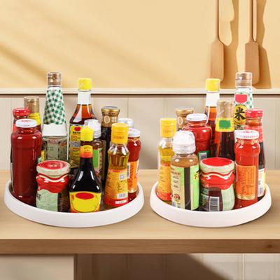 Obrotowy organizer Lazy Susan o 360 stopniach, duża pojemność, antypoślizgowa konstrukcja, wielofunkcyjny stojak na przyprawy kuchenne, obrotowy stojak Lazy Susan