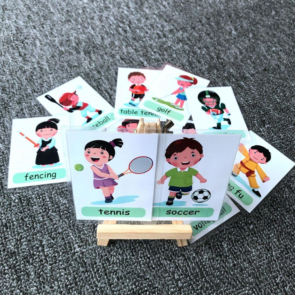 12 ks Dětské kartičky s anglickými slovy Barevné flash karty Vzdělávací hračky pro děti Rozpoznávání barev Paměť Vzdělávání Montessori