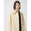 Cc Collect. Women S Wool Fox Blend Single Long Coat c254mSg561