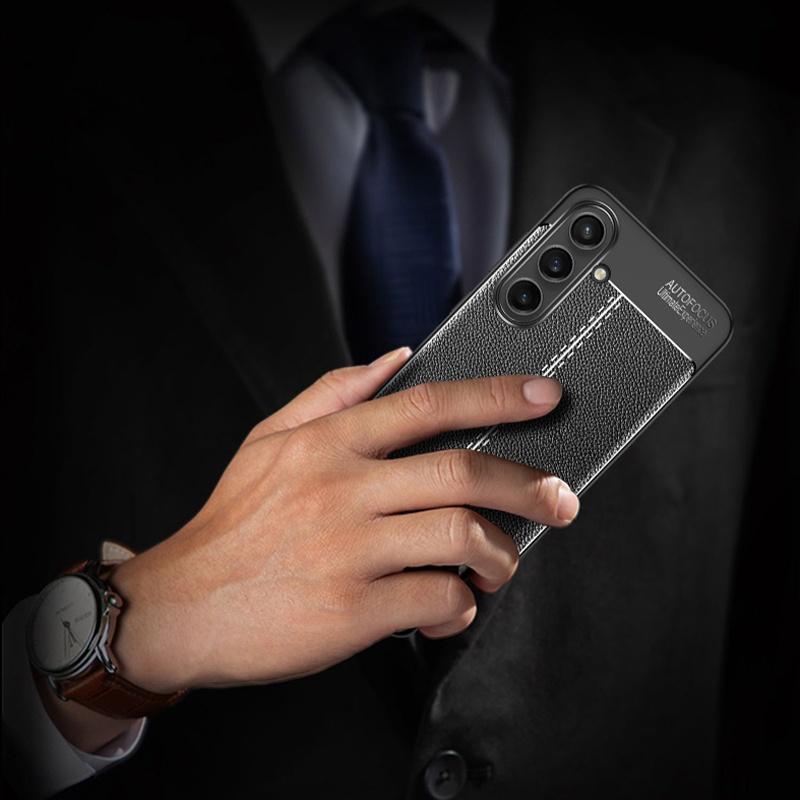 For Samsung S24 FE Case Cover Samsung S24 FE Capa New Shockproof TPU Phone Back Bumper Leather Fundas Samsung Galaxy S24 S 24 FE