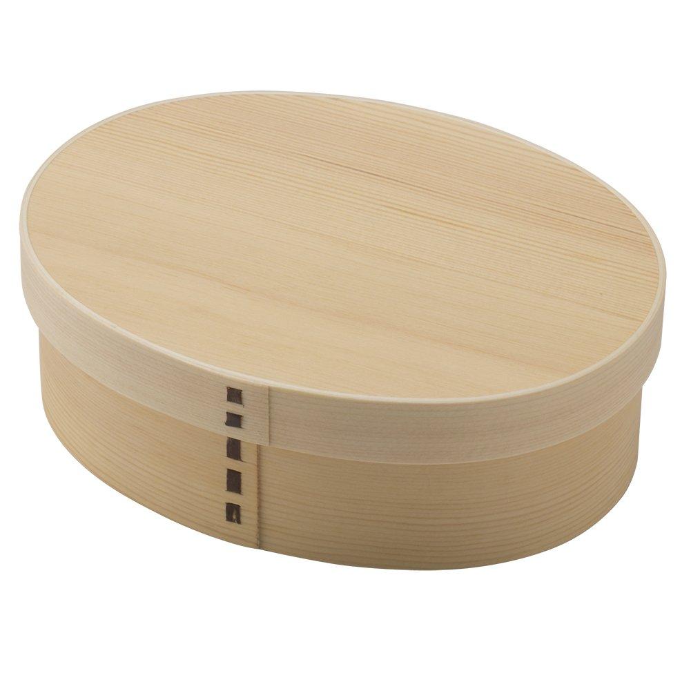 

Nagao Magewappa Lunch Natural FH01W One-tier Box, бежевий