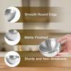 IMEEA Rice Bowls and Tea Bowls, Approximately 14cm Diameter, Dishwasher Safe, Lightweight, SUS304 Stainless Steel, Double Walled, Heat Resistant, Silv