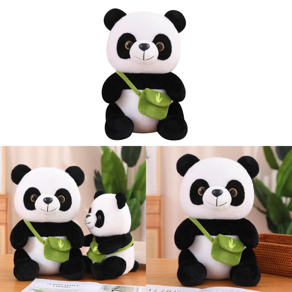 Adorable Plush Panda Stuffed Toy Soft Fiber Cotton Realistic Panda Doll Gift For Kids
