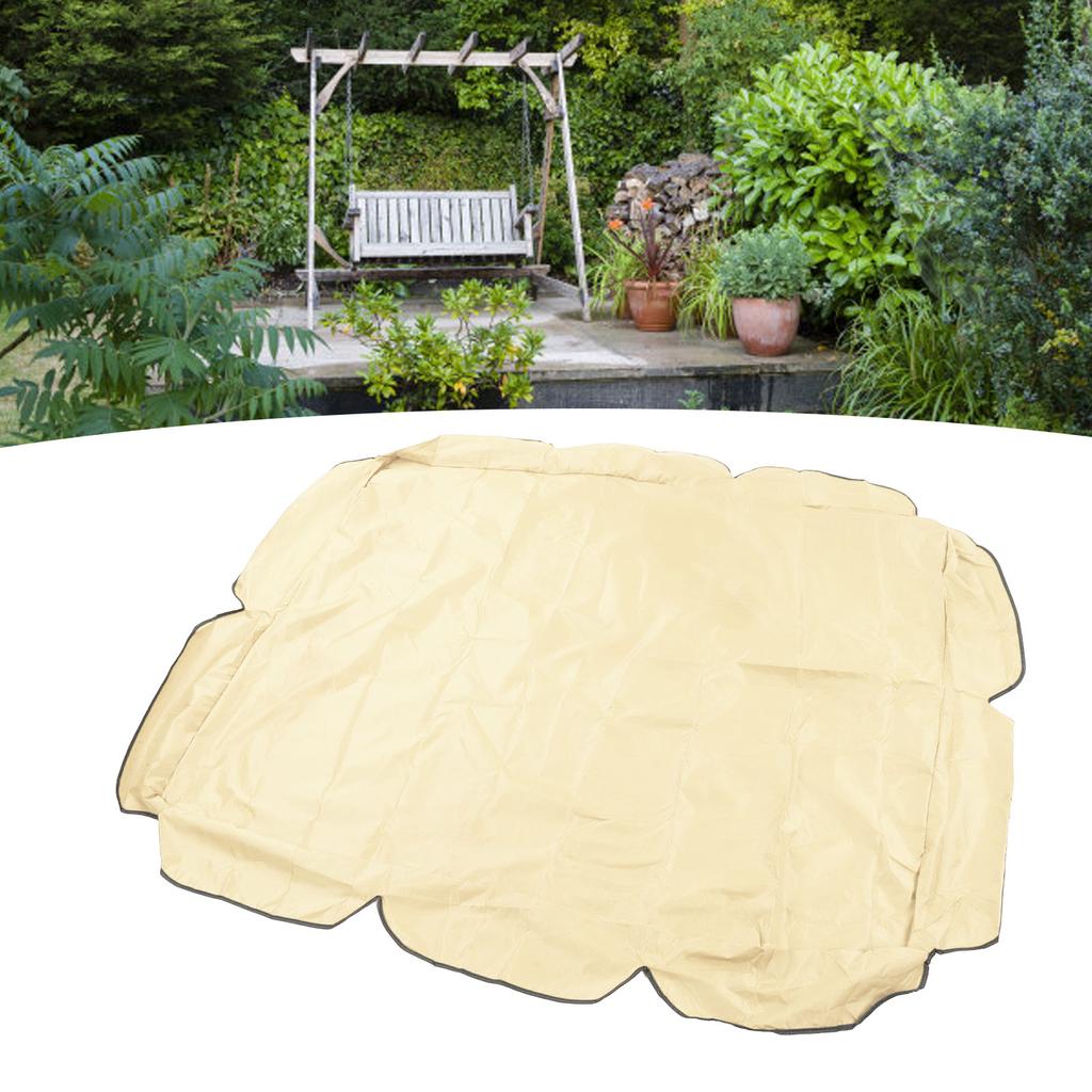 Swing Canopy 210D Silver Coated Oxford Waterproof UV Proof for Outdoor Patio Yard Chair 142x120x18cm