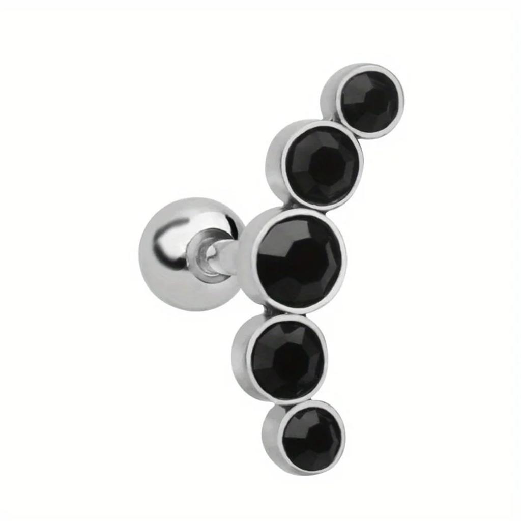 316 Stainless Steel Fashion Stud Earrings Screw Back Cartilage Tragus Conch Helix Piercing Jewelry