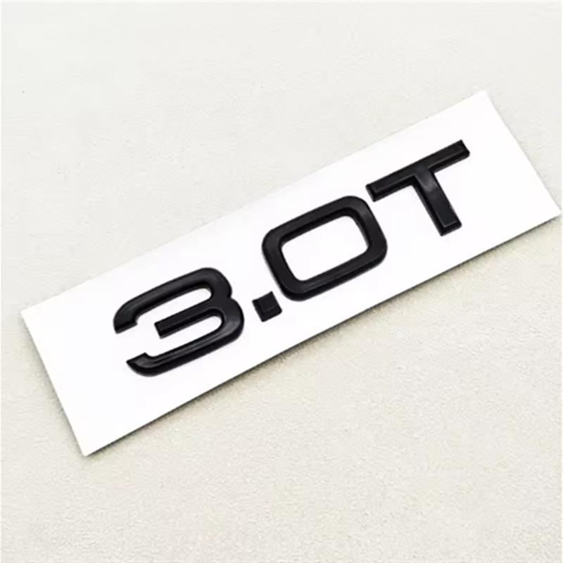 2026 Hot ABS Letters Car Sticker Rear Trunk Badge Logo 1.8T 2.0T 3.0T Emblem For Audi A3 A4 A5 A6 A7 A8 Q2 Q3 Q5 Q7 Q8 Car Accessories