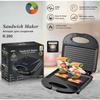 Household Double Sided Heated Sandwich Maker Multipurpose Toast Waffle Breakfast Maker