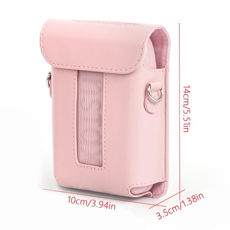 Durability Carrying Case For Mini Link 3, Water Resistant PU Leather Travel Pouch PU Holder With Soft Lining Sleeve