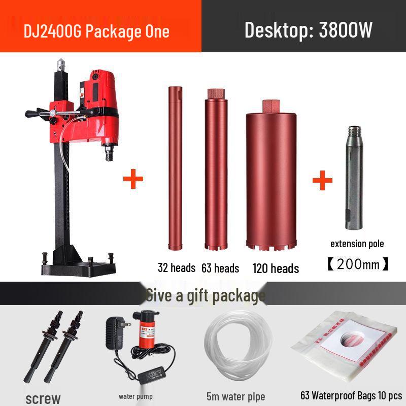 Dingjian High-Power Waterless Diamond Core Drill for Concrete and Engineering.