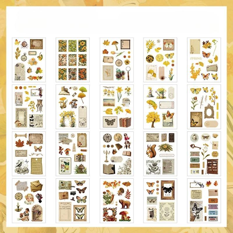 

20 шт./уп. Винтажные ПЭТ наклейки Книга Креативность Декоративные Дневник Альбом Скрапбукинг Аксессуары Планер DIY Джанк Журнал Принадлежности