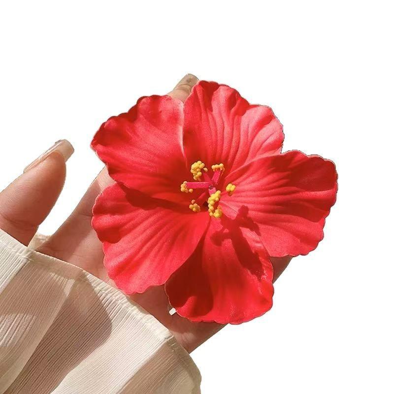 Exquisite Women's Floral Hair Clip, High-End Beach Vacation Accessory