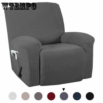 Waterproof Polar Fleece Recliner Cover Elastic Solid Color Recliner Cover Armchair Cover Split All Inclusive Lazy Chair Cover