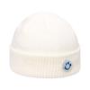 Autumn and winter wool hat male trend Japanese and Korean yuppie knitted warm smiley face sticker landlord hat candy color melon fur hat female