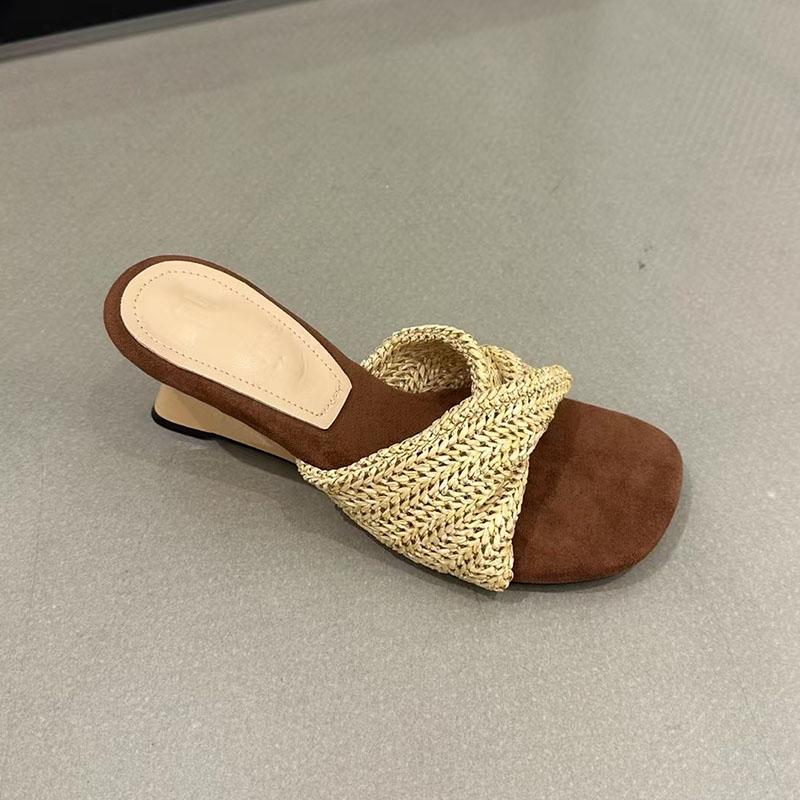 Fashion Fashion Wedges Summer Beach Slides Women Heeled Sandals Shoes Female Wedges Sandals Slippers Shoes For Ladies New In 2025