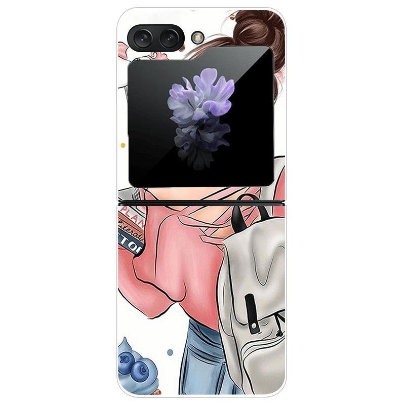 Clear Phone Case For Samsung Galaxy Z Flip7 Fashion Hard PC Silicone Cover For Galaxy Z Flip 7 5G ZFlip7 Transparent Protector