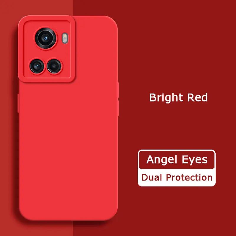 

Чехол для телефона из жидкого силикона с ангельскими глазками для OnePlus Ace 10R, мягкий, защитный, противоударный чехол для камеры, корпус OnePlusAce 10 R OnePlus 10R ярко-красный