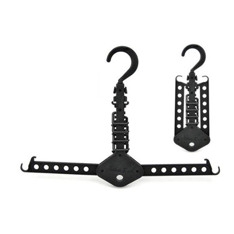 Color Multi-functional Retractable Folding Hanger Dry and Wet Travel Space Magic Hanger Portable Clothes Support