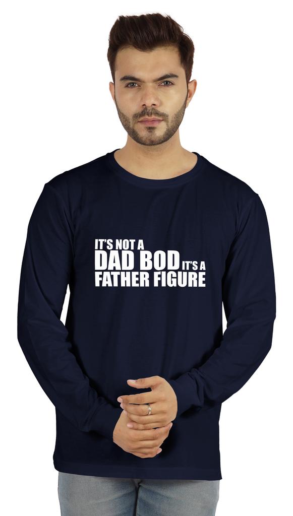 Inkmeso Mens Tshirt   Its Not A Dad Bod Its A Father Figure   Funny Quotes Daddy Tee