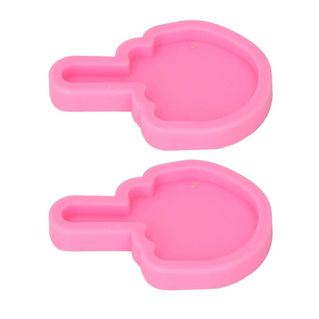 2 Pcs Fondant Molds Easy Cleaning DIY Making Food Grade Silicone Soft Elastic Chocolate Molds for