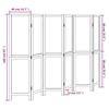 VidaXL Room Divider 6 Panels, Room Separator, Privacy Screen, Folding Screen Bedroom Living Room, Dark Brown 358665