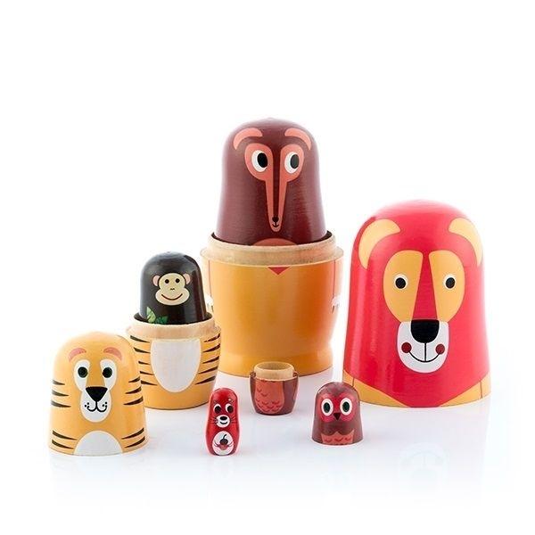 

Poupées gigognes animaux en bois jeu montessori