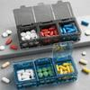 Large Capacity Portable Pill Box Waterproof Food-Grade Travel Medicine Case Transparent 3-Compartment Daily Pill Organizer