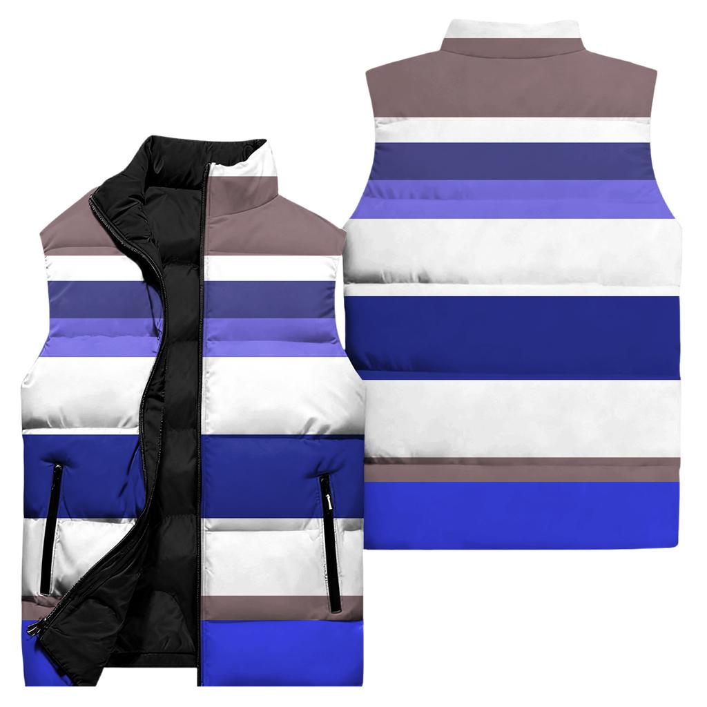 Ladies' Casual And Fashionable Sleeveless Vest Conventional Pattern Cotton Jacket