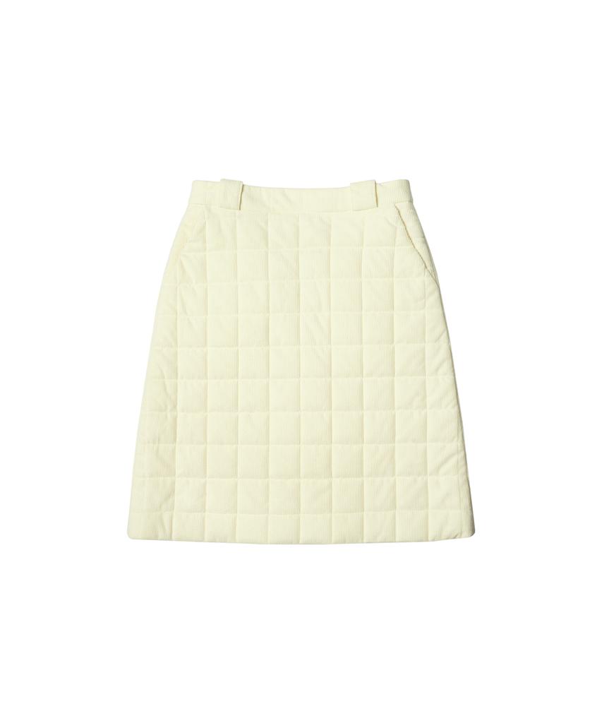 Banwonateullie P3168 Square Quilting Skirt_Ivory