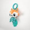 Infant Toy Cartoon Animal Stuffed Hanging Rattle Playthings Infant Bed Crib Car Seat Travel Size Stroller Soft Plush Playthings Featuring Wind Chimes