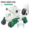 2.4G 4WD RC Battle Spray Tank, Swing Arm Mechanical War Dog, Gesture Watch Sensing Toy, Birthday Gift for Boys