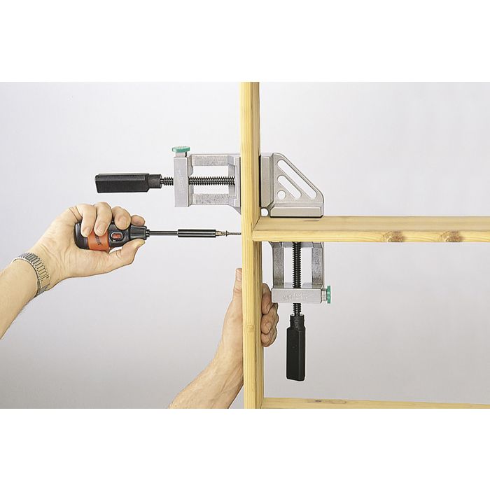 Etau d'angle rapide en fonte d'aluminium - wolfcraft - ouverture de 65 mm - 3415000