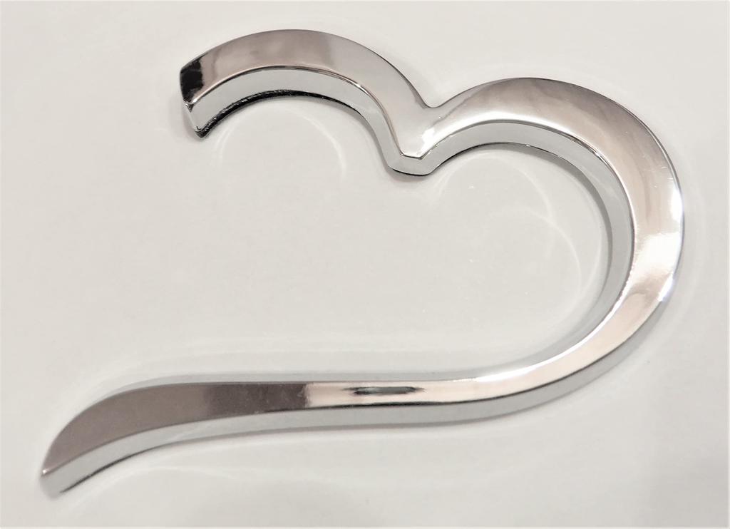 L-hotse 3D Plated Emblem (Heart)