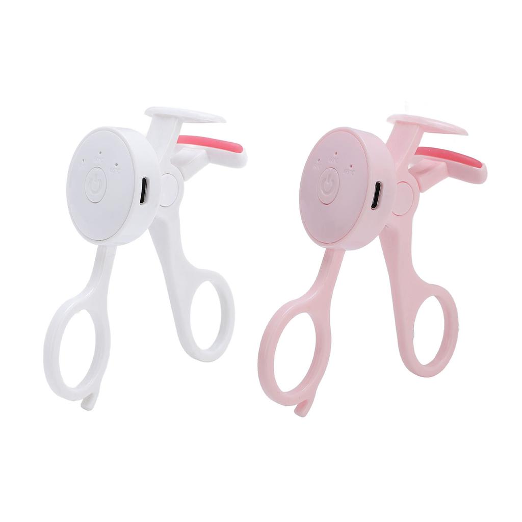 Electric Eyelash Curler Portable Miniature Heated Lash Curler Long Lasting Rechargeable Eyelash Curl
