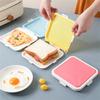 1 Peça Caixa de Armazenamento para Sanduíches Caixa de Almoço de Silicone Estojo de Armazenamento de Alimentos Reutilizável Caixa de Almoço para Micro-ondas Recipiente de Armazenamento de Alimentos Caixas para Sanduíches