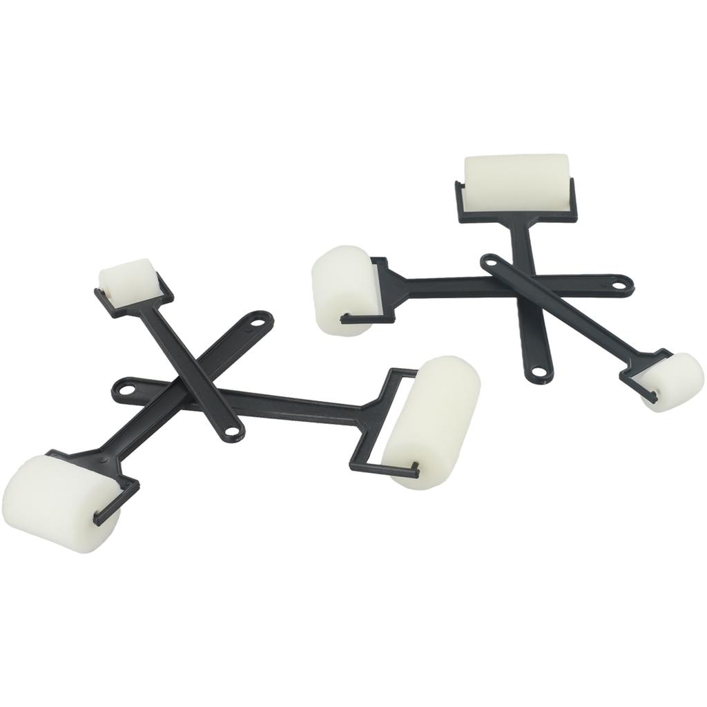 Sponge Paint Roller Brush Roller Brush Paint Roller Brush Sponge Brush Lightweight Plastic Sponge White 6pcs For Children Draw