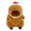 Red Cotton Coat Capybara Plush Toy Cartoon Capybara Fluffty Doll Capybara Plush Doll  Birthday Gift