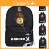 Roblox Printed Oxford Cloth Backpack With Unique Chain Design For Students