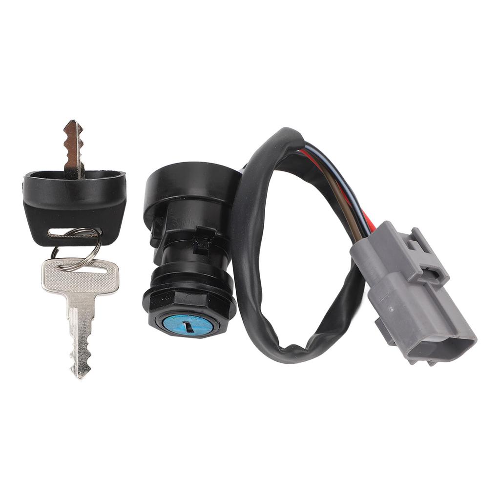 3 Wire ATV Ignition Switch with Key Stable Performance Ignition Starter Switch for Grizzly 700 YFM700 FI