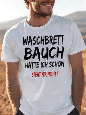 With Text Waschbrettbauch Te Ich Schon Steht Mir Nicht For Unisex Unisex Unisex All Season Funny Unisex All TShirt