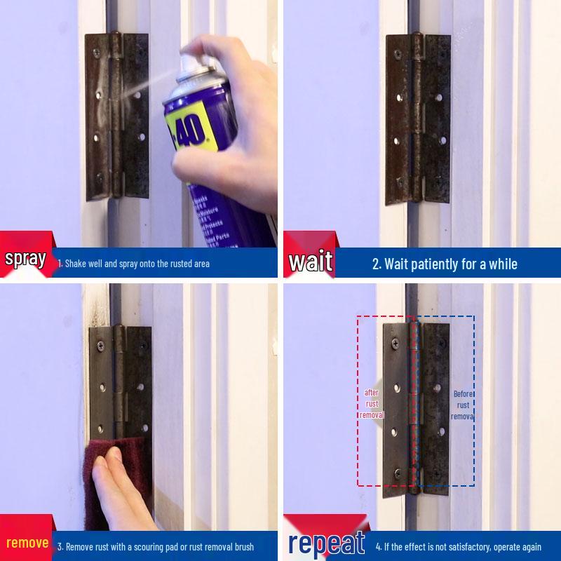 WD40 Rust Remover & Lubricant - Metal Anti-Rust Cleaner W40 Dw40.
