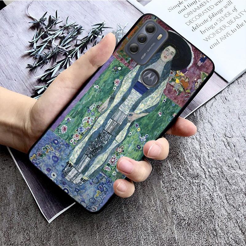 Gustav Klimt Tears Phone Case for Motorola E7 Plus E32 E20 E40 Edge 20 Lite G22 G52 G20 G30 G100 G60 G50 G10 G Pure G Stylus