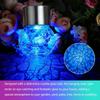 12Pcs Solar Powered Outdoor Hanging Lights Colorful LED Cracked Glass Ball Design Waterproof Pathway Lantern for Garden Decor