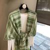 Women Bohemian Ethnic Style Lightweight Sunscreen Scarf For Outdoor Travel Daily Wear