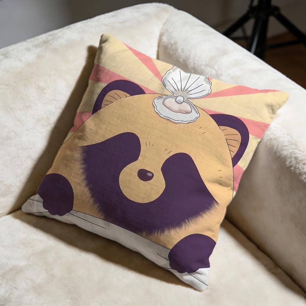 

Fashion Wwith You and the Raing Cushion Cover Soft Decorative Pillow Case Suitable for Bedroom Sofa Car Travel Use 30X30cm