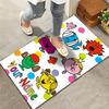 Mr Men Little Miss Benutzerdefinierter Namens Teppich für Wohnzimmer Schlafzimmer Zuhause Sofadekoration, Kinder Spiel rutschfeste Fußmatte