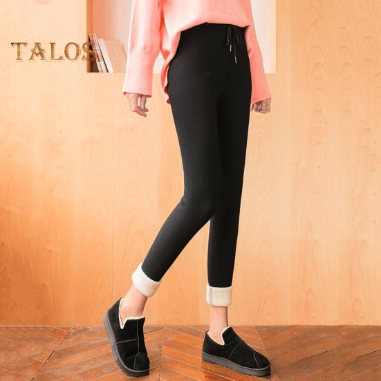 Women Leggings High Elastic Warm Thickened Velvet Lined Sports Pants Butterflies Pattern Yoga Tights Daily Wear