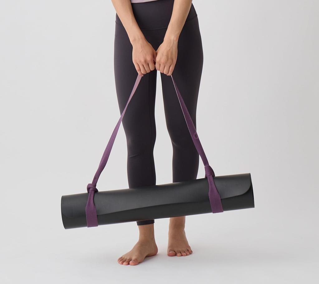 Instructor Supervised Yoga Mat Strap with Stylish Colors [ZEN WEAR] (purple)